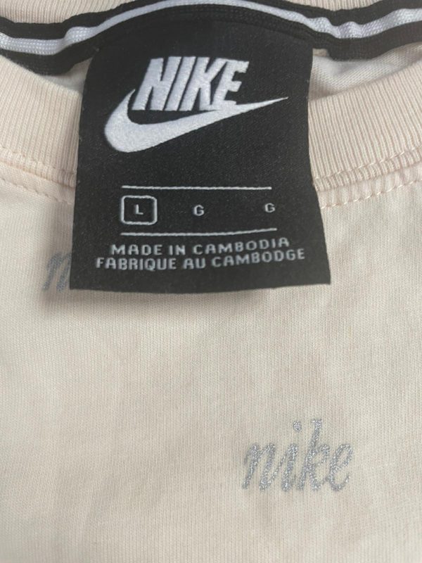 Camiseta Nike Talla L Color Beige Ref.10397