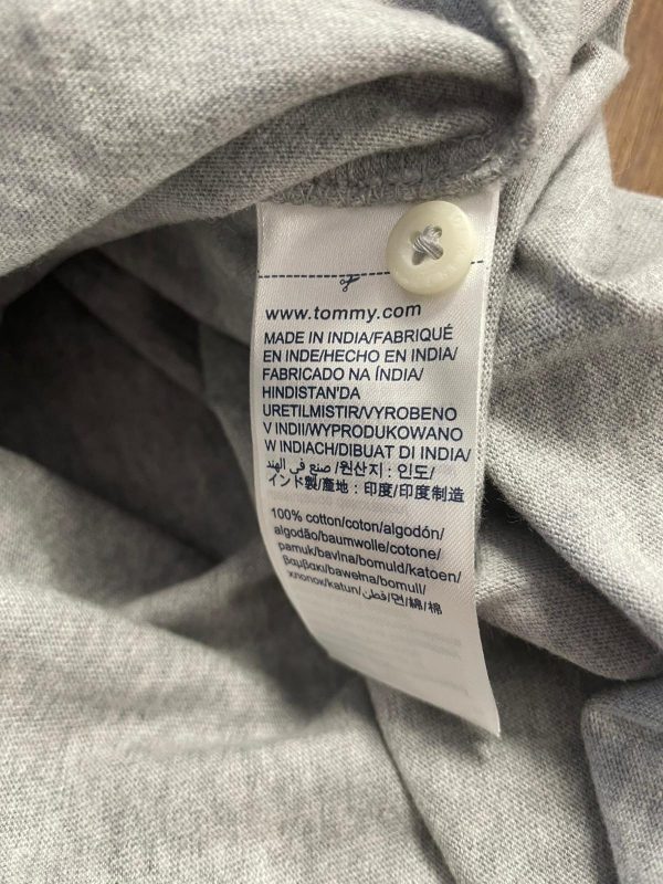 Polo Tommy Jeans Talla XL Color Gris Ref.10401