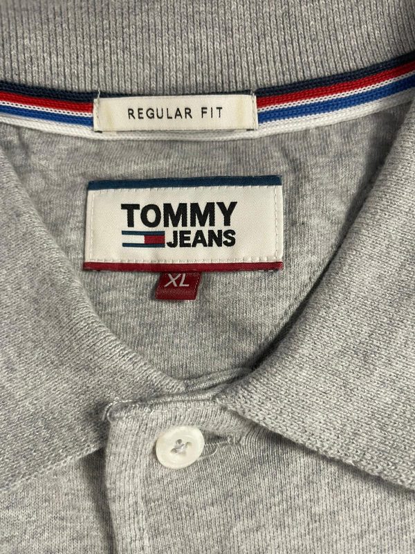 Polo Tommy Jeans Talla XL Color Gris Ref.10401