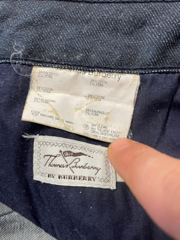 Falda Vaquera Thomas Burberry Talla 42 Color Azul ref.10402