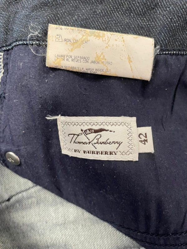 Falda Vaquera Thomas Burberry Talla 42 Color Azul ref.10402