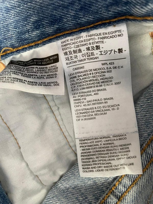Pantalón Levi's 501 Talla W32 Color Azul Ref.10406
