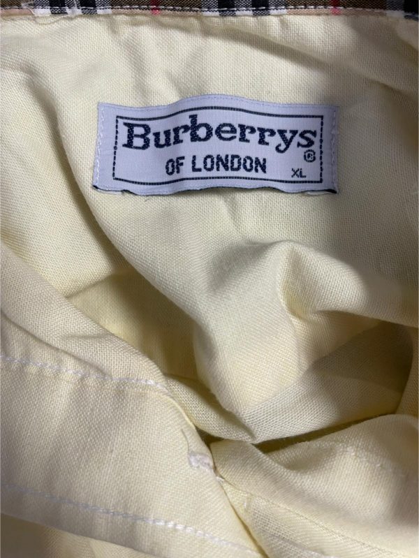 Camisa Burberrys talla m color amarillo ref 10415
