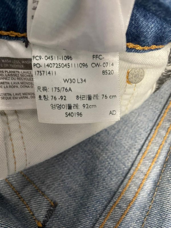 Pantalón Levi's 511 Talla w30 Color Azul Ref 10449