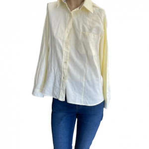 Camisa Burberrys talla m color amarillo ref 10415