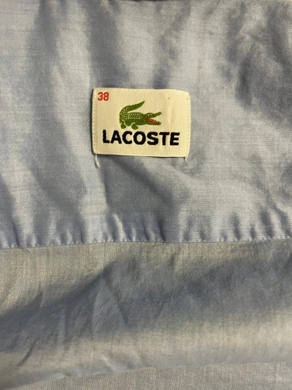 Camisa Lacoste T 38 Color Azul Ref 10451