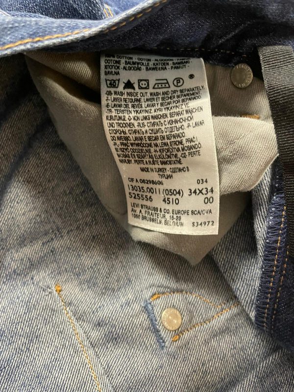 Pantalón Levi's Engenereed Talla 34 Color Azul Ref 10452