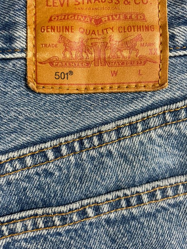 Jeans Levi's 501 Mujer Talla W27 color azul ref 10457