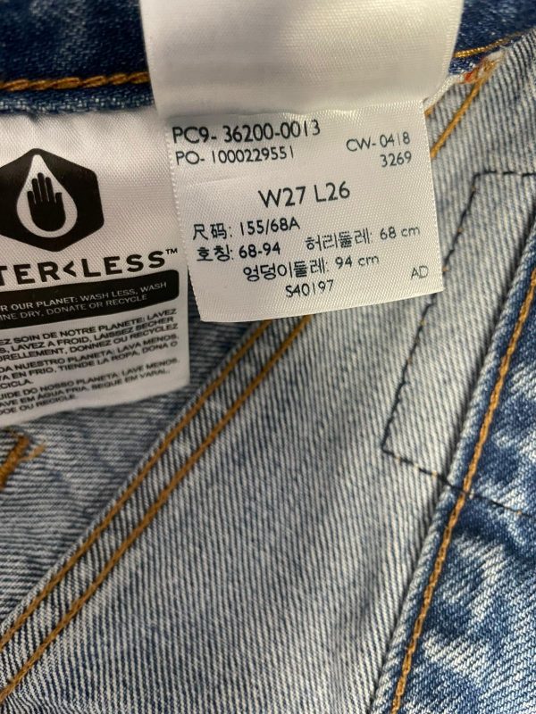 Jeans Levi's 501 Mujer Talla W27 color azul ref 10457