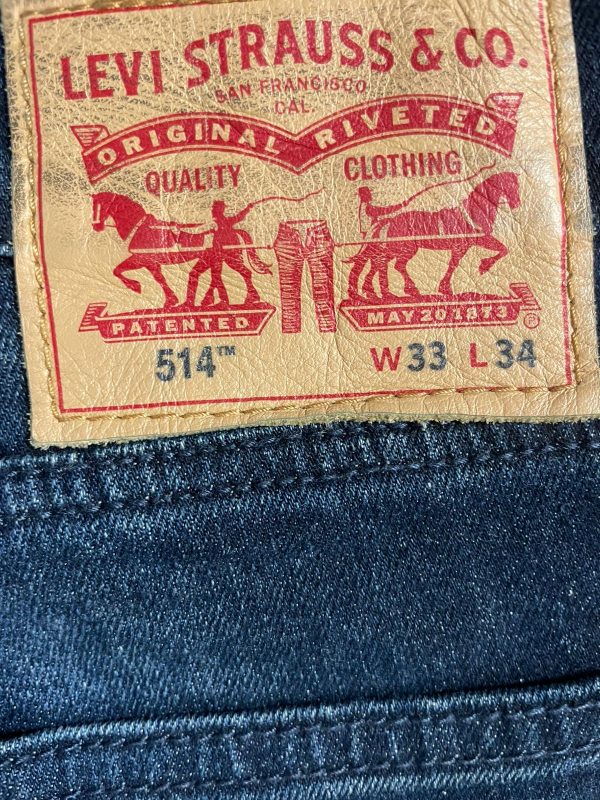 Pantalón Levi's 514 Talla W33 Color Azul Ref 10472