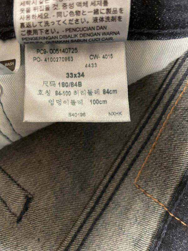 Pantalón Levi's 514 Talla W33 Color Azul Ref 10472