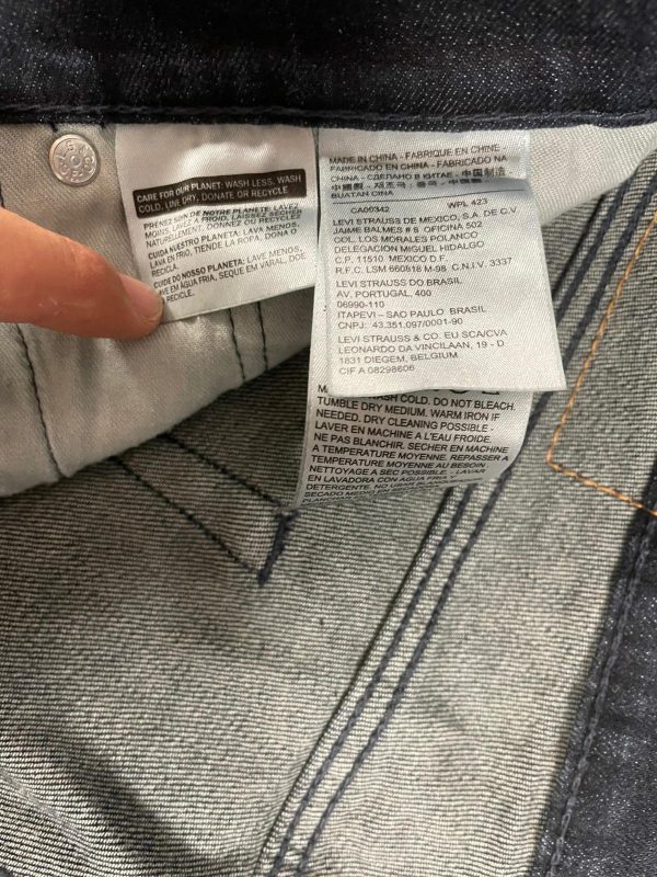 Pantalón Levi's 514 Talla W33 Color Azul Ref 10472