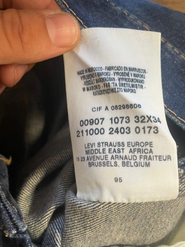 Pantalón Levi'S 907 Talla W30 Color Azul Ref 10515