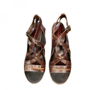 Sandalias con Tacón Talla 38 Color Marron Ref.01603