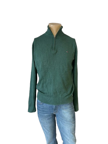 Jersey Tommy Hilfiger Hombre Talla L Color Verde Ref 02819